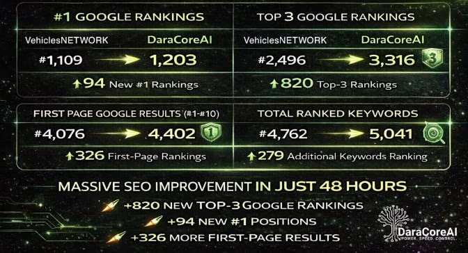 VNet vs. Dara Core AI - Performance and Architecture Comparison